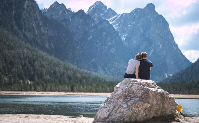 blog about how to love an empath by erin moore, centered one, couple in nature