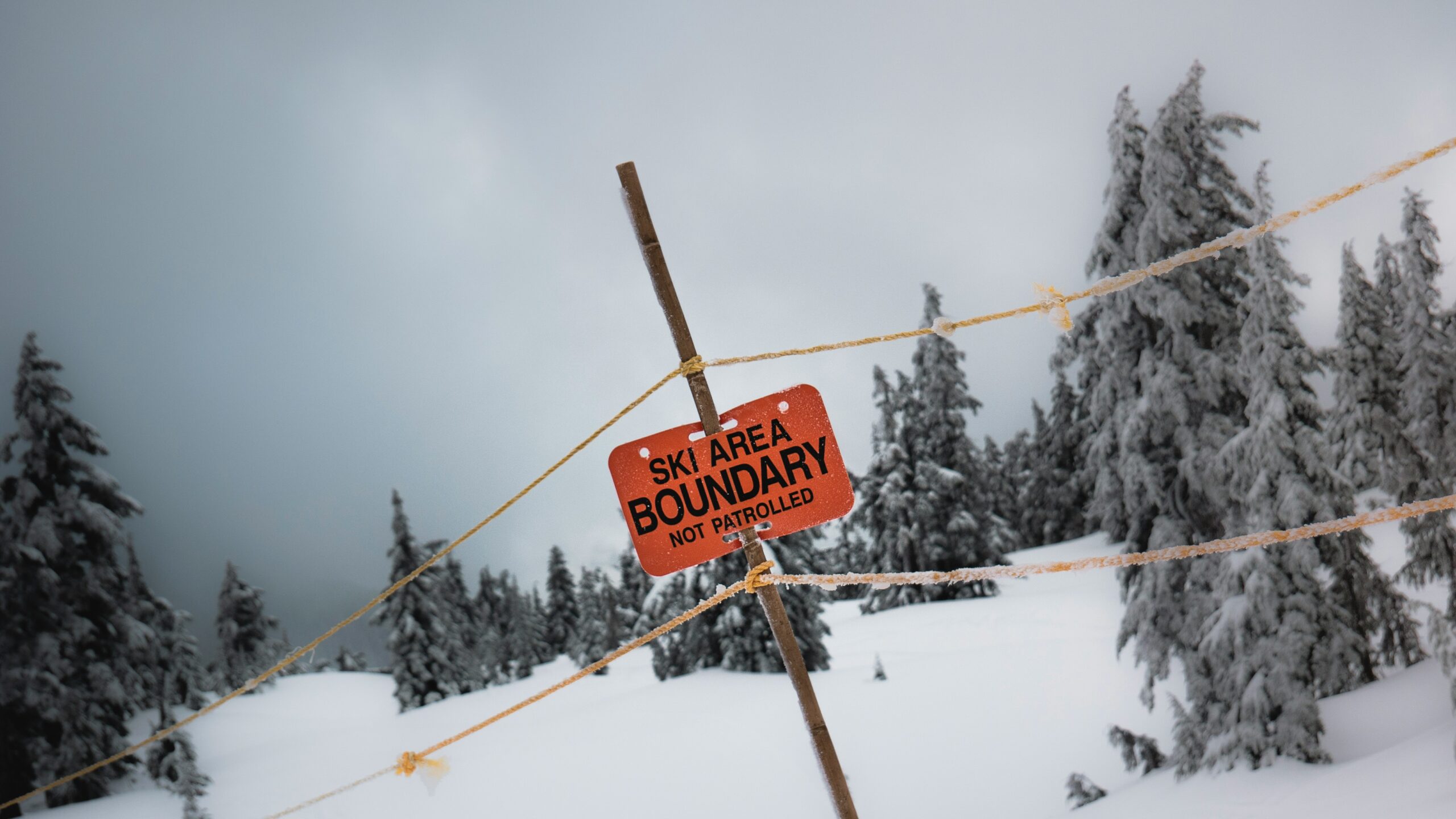 ski boundary in snow in blog about how to stop being a people pleaser by erin moore centered one